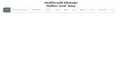 Desktop Screenshot of californiavintageguitarandamp.com
